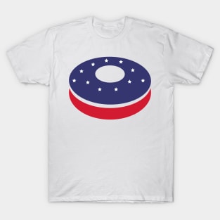 American Flag Stars Donut T-Shirt